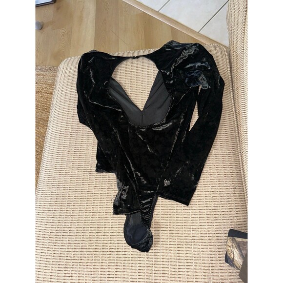Velvet black Victoria’s Secret bodysuit - Picture 3 of 4